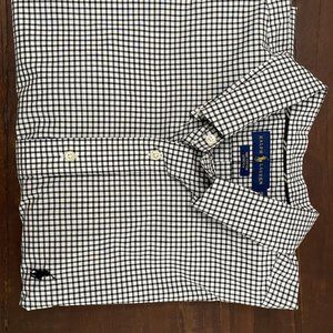 Ralph & Lauren black and white plaid men's shirt
